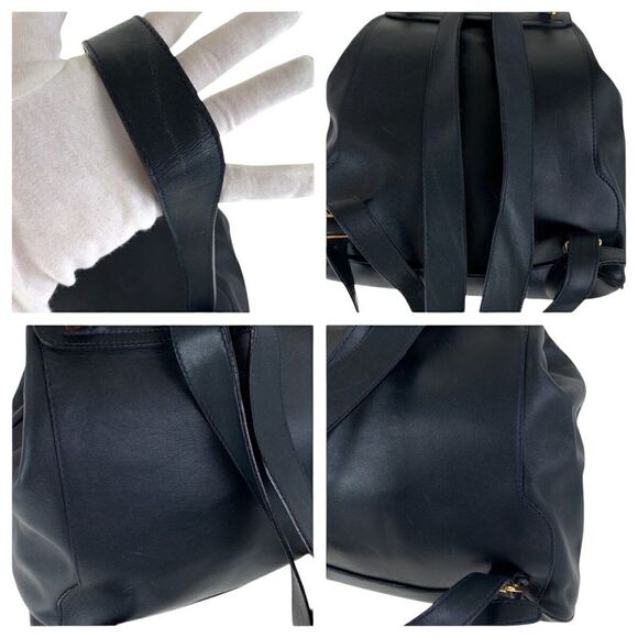 Pre Loved gucci Bamboo Leather Backpack Women black | black Backpacks - Picture 5 of 6